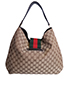 Ladies New Web Hobo Bag, back view